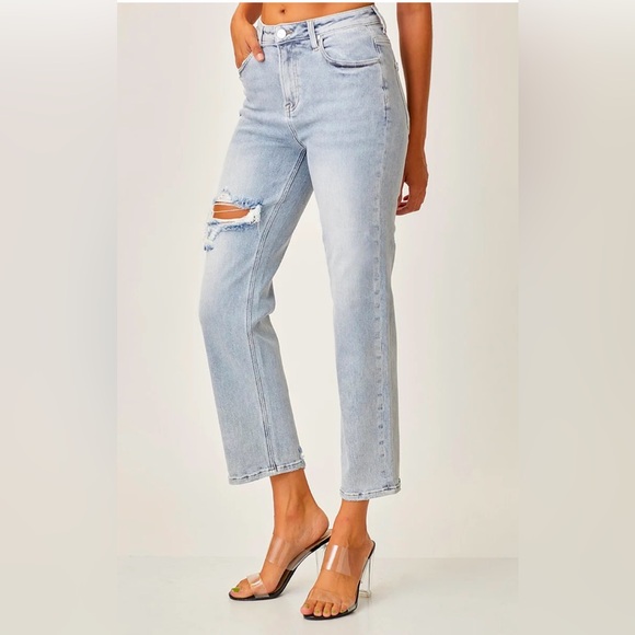 Plus Risen Jeans-High Waisted Straight leg New ERA jeans RDP5099X 1x - Picture 1 of 4